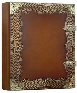 Книга почетных гостей 25см х 34см натуральная кожа Модерн Foliant EG467
