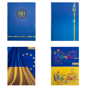 Книга учета А4 96 листов Украинская символика  Buromax BM.2400-38