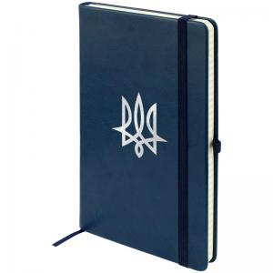 Книга записна А5 Partner Lux 125х195 мм 96 аркушів у клітинку Be Ukraine синя AXENT 8202-02-A - Фото 2