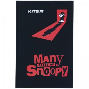 Книга записная Kite Snoopy 80 листов A6 клетка твердая обложка SN21-199