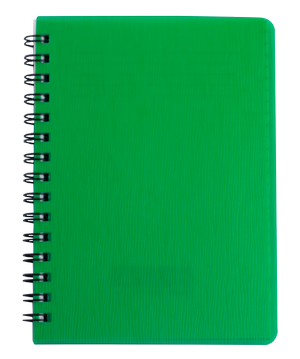Записна Книжка на пружині RAIN А6, 80 аркушів, клітинка, пластикова обкладинка BUROMAX BM.24652152