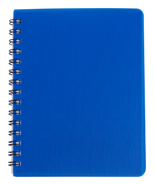 Записна Книжка на пружині RAIN А6, 80 аркушів, клітинка, пластикова обкладинка BUROMAX BM.24652152