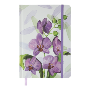 Книжка записна Buromax ORCHID А5 96 арк клітинка BM.255119-39