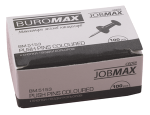Кнопки-гвоздики кольорові Buromax BM.5153
