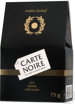Кофе Carte Noire молотый 75г Чехия