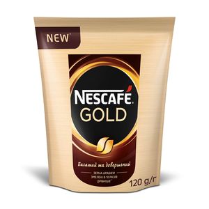 Кофе растворимый Nescafe Gold мягкая упаковка 120г 10663485