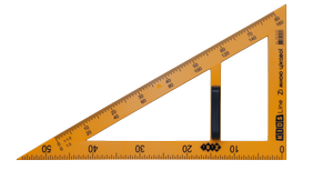 Комплект вимірювальних приладів TEACHER для шкільної дошки (5 предметів) ZiBi ZB.5699 жовтий - Фото 3