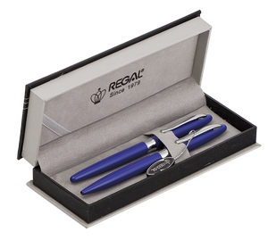Комплект ручок в подарунковому футлярі Р синій R283220.P.BF Regal - Фото 1