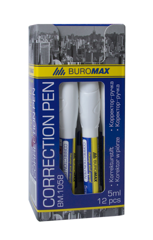 Корректор - ручка с пласт. наконечником  5мл Buromax BM.1058