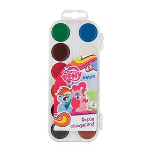 Фарби акварельні б/до 12 кольорів Little Pony Kite LP17-061