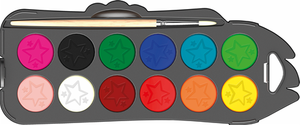 Фарби акварельні Maped COLOR PEPS 12 кольорів   пензлик MP.811520