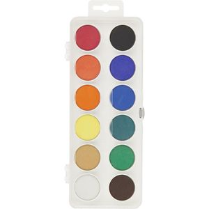 Фарби акварельні сухі, пласт.упаковка б/до 12 кольорів Koh-i-noor 17251