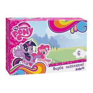 Фарби пальчикові Little Pony 6 кольорів Kite LP17-064