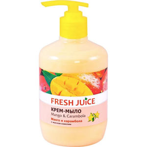 Крем-мыло манго и карамболь с дозатором, 460 мл, Fresh Juice, 0152060