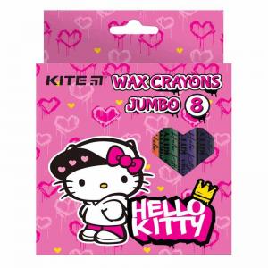 Мел восковый Kite Jumbo Hello Kitty 8 цветов HK21-076