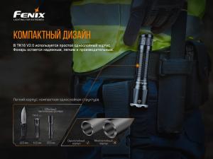 Ліхтар ручний тактичний Fenix TK16 V2.0 TK16V20 - Фото 8