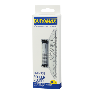 Линейка-рейсшина роликовая 15 см Buromax BM.5833