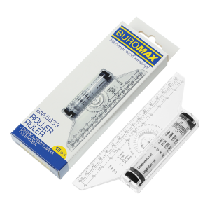 Линейка-рейсшина роликовая 15 см Buromax BM.5833