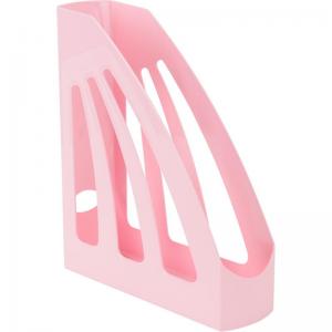 Лоток для бумаги вертикальный 75х245х280 мм пластиковый розовый Pastelini AXENT 4045-10-А