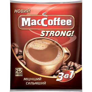 Напиток кофейный MacCoffee Strong 3в1 16гх25шт 10691305