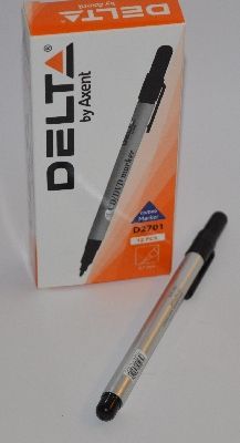 Маркер CD DVD 0.7 мм чорний Delta D2701 - Фото 1