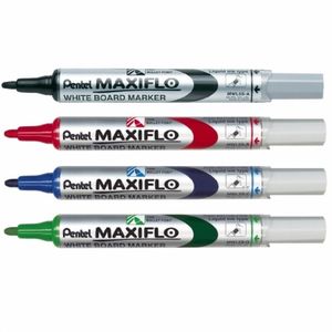 Маркер для білих дошок та фліпчартів Maxiflo 4.0 мм Pentel MWL5S - Фото 1