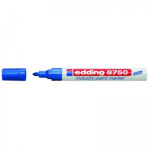 Маркер лаковый Industry Paint 2-4 мм синій для агресивного середовища Edding e-8750/03