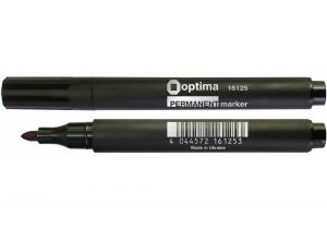 Маркер перманентный OPTIMA 2-3 мм O16125 черный