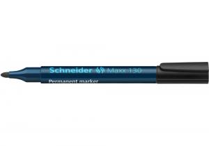 Маркер перманентный SCHNEIDER MAXX 130 S113001 черный 2-3 мм - Фото 3