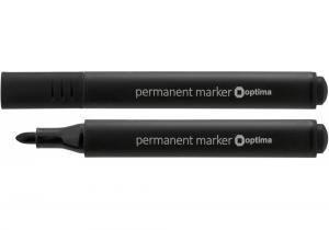 Маркер перманентный треугольный OPTIMA 2-3 мм O16115 черный
