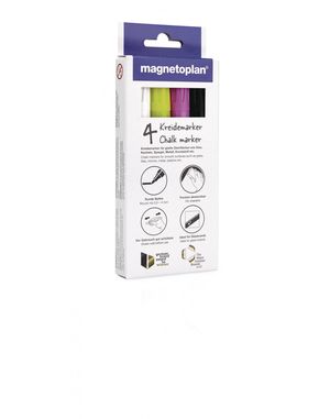 Маркери крейдяні Magnetoplan Chalk Marker Assorted Set 12308 - Фото 4