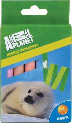 Крейда кольоровий 12 шт. Kite Animal Planet AP15-075K