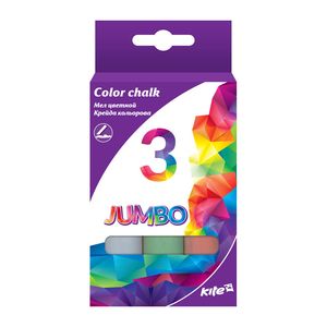 Мел цветной Jumbo 3 цвета Kite K17-077