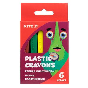 Мелки пластиковые 6 цветов картон. коробка Jolliers Kite K19-072-6
