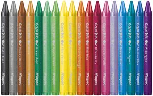 Мелки восковые COLOR PEPS Wax Crayons 18 цветов Maped MP.861011 - Фото 3