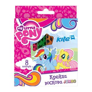 Олівці воскові Jumbo 8 кольорів My Little Pony Kite LP17-076 - Фото 1