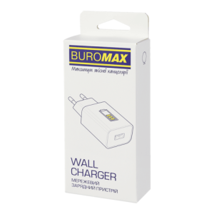 Сетевое зарядное устройство для Buromax USB 18W белый BM.0653