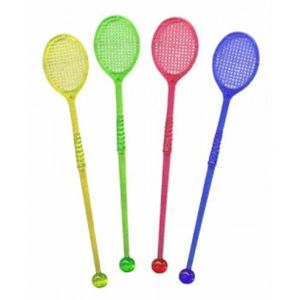 Мешалка теннис цветная 16см 100 шт. 0132162