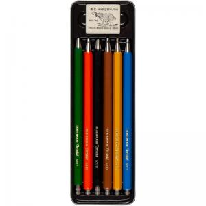 Набір цангових олівців KOH-I-NOOR Diamond Pencils 5217 мет.пенал 6 шт. - Фото 3