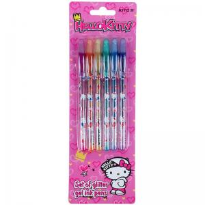 Набір гелевих ручок з глітером Kite Hello Kitty 6 шт HK21-037 - Фото 2