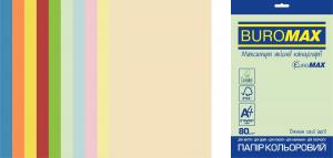 Набір кольорового паперу А4 SUPER MIX EUROMAX 80г/м2 10 кольорів 25 аркушів BUROMAX BM.27216250E-99
