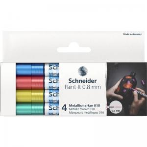 Набор маркеров Schneider Paint-It ML01011502 металлик 4 шт. 0.8 мм