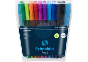 Набір ручок масляних SCHNEIDER VIZZ 0,7 мм, 10 кольорів S102290