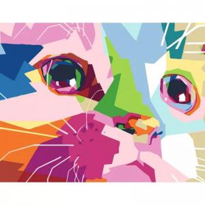 Набор, техника акриловая живопись по номерам Сute cat, 35х45 см, ROSA N00013205