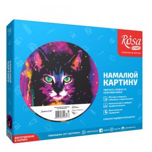 Набор, техника акриловая живопись по номерам Space cat, 35х45 см, ROSA N00013223 - Фото 1
