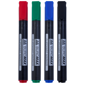 Набір маркерів для фліпчарту (4 шт) BUROMAX BM.8810-94