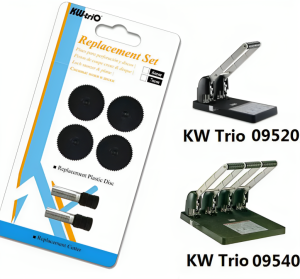 Набор сменных ножей и марзанов KW-trio 01300214 для дыроколов 09520/09540