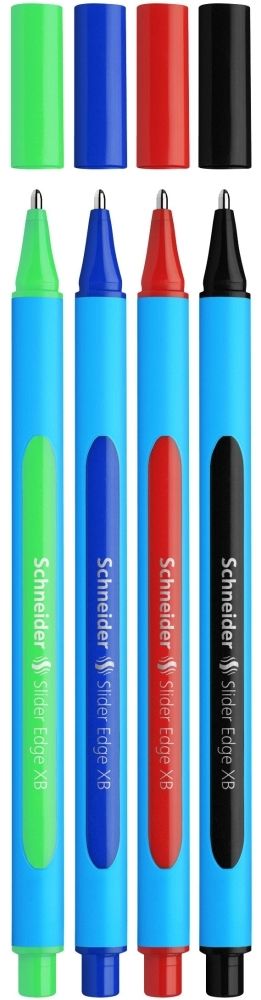 Набір 4 масляних ручок SLIDER EDGE Schneider S152294 - Фото 1