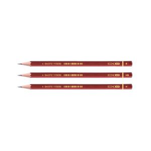 Набір чернографитных олівців H-6 шт. бордо Economix E11303