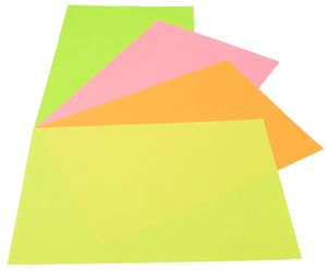 Набір кольорового паперу А4 80г/м2 IQ A4.80.IQ.RB04.200 неон - Фото 1